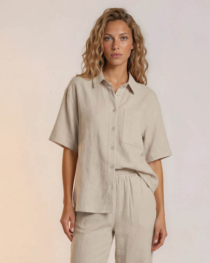 Blouse - Merel Uni | Beige