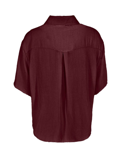 Blouse - Merel Uni | Plum