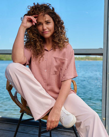 Blouse - Merel Uni | Oud-Roze