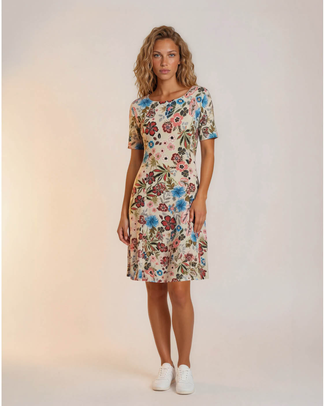 Zomerjurk Aster bloemen EasyTravel kwaliteit