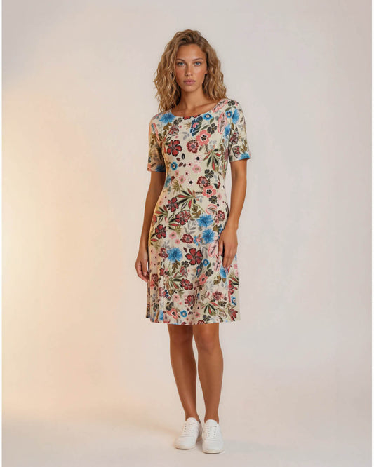 Jurk - Aster Tropicana-ET | Beige