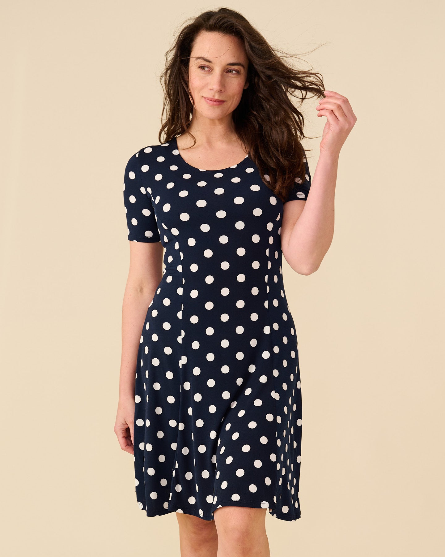 Jurk - Aster Polka-ET | Navy