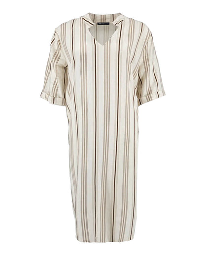 Jurk - Bar Double Stripe | Beige