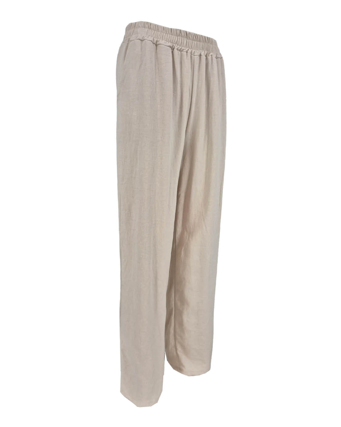 Broek - Fieke Uni Linnen | Beige