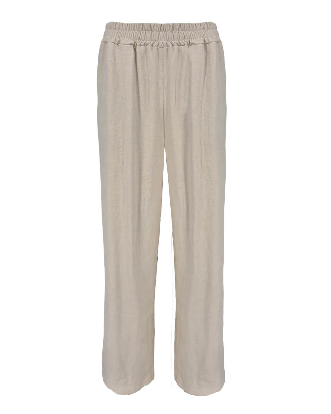 Broek - Fieke Uni Linnen | Beige