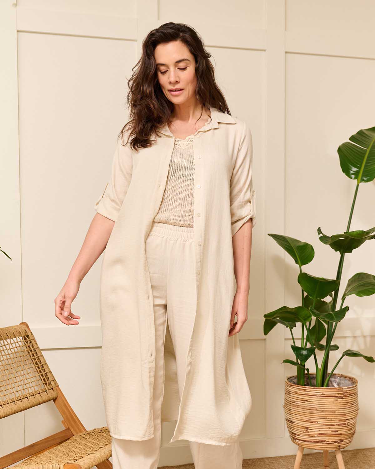 Zomerjurk Merlina beige