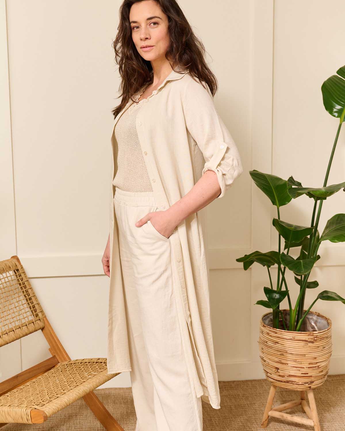 Zomerjurk Merlina beige