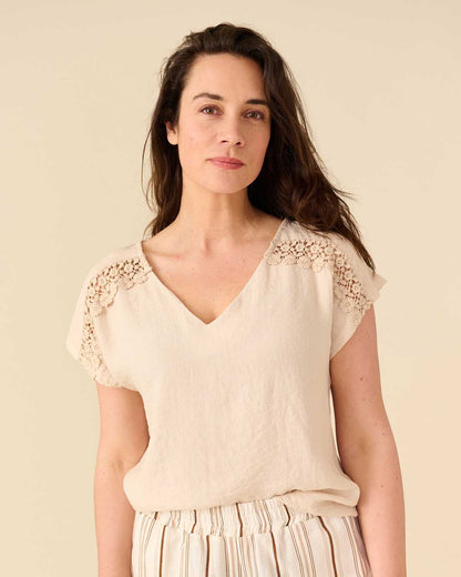 Top Yuka beige