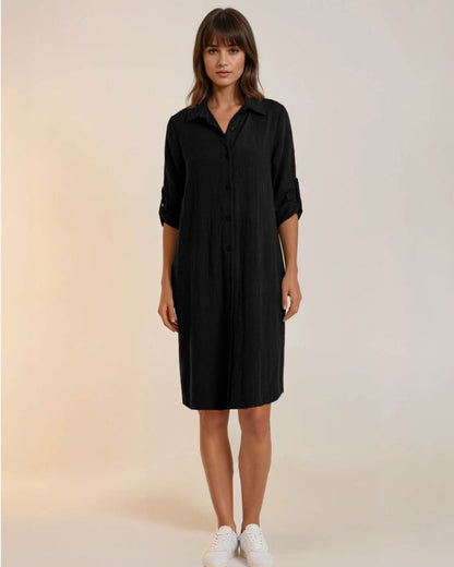 Jurk - Lina Uni | Zwart