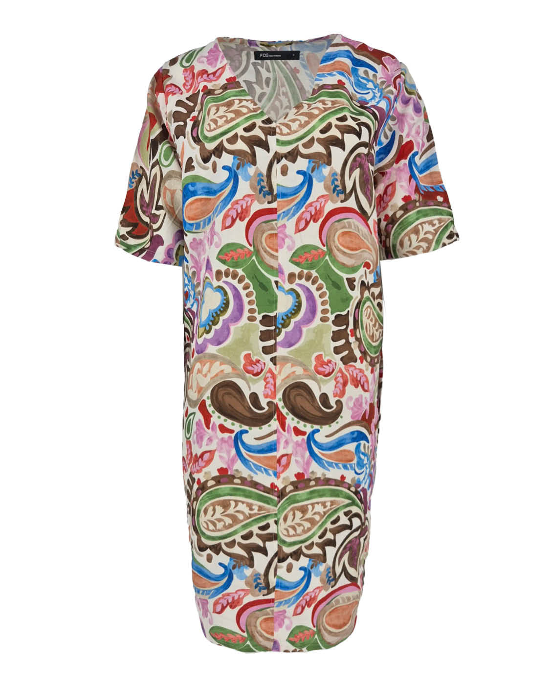 Zomerjurk Linde kleurrijk paisley dessin