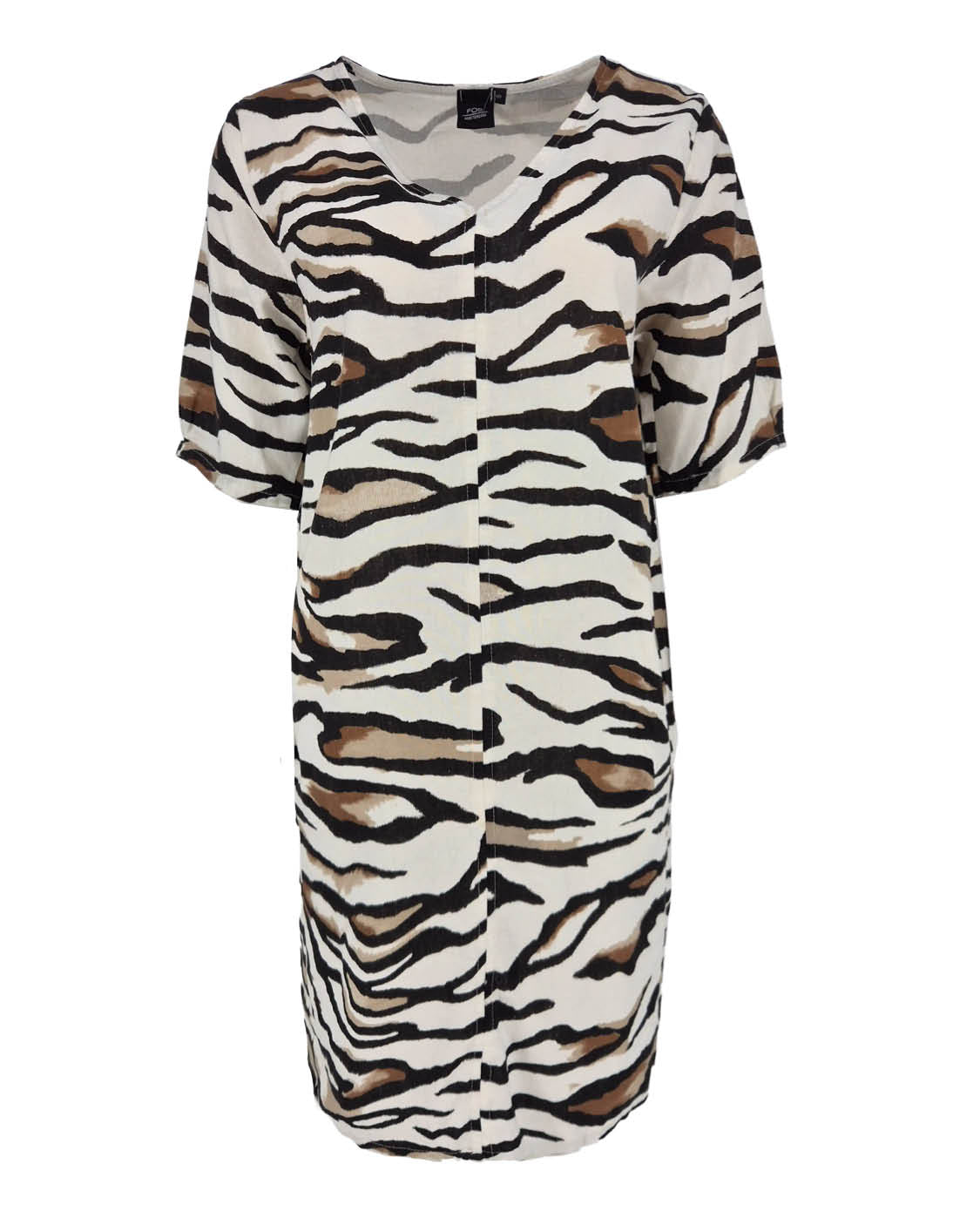 Zomerjurk Linde beige animal dessin