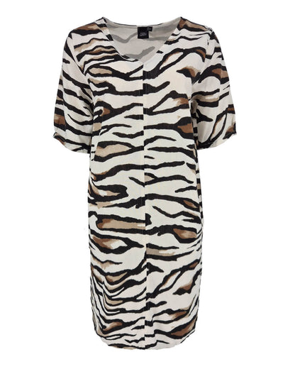 Zomerjurk Linde beige animal dessin