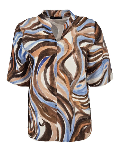 Blouson Doortje bruin grafisch dessin