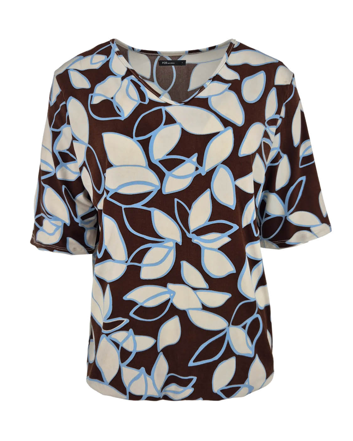 Blouson Vivi bruin bloemen dessin