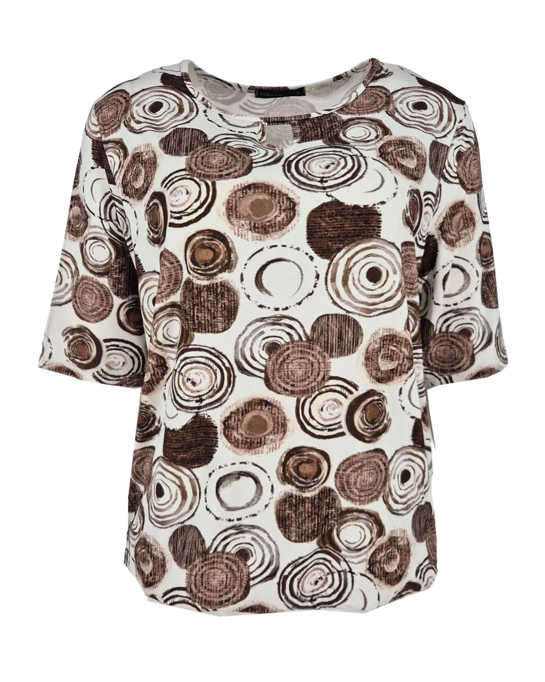 Blouson Mimi bruin grafisch dessin