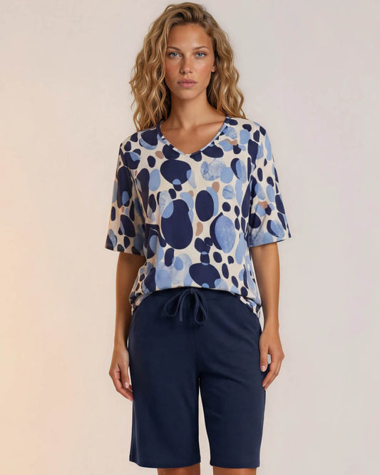 Blouson Vivi grafisch navy dessin