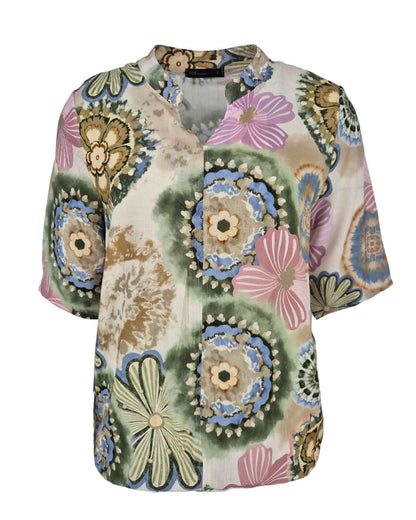 Blouson Doortje army bloemen dessin