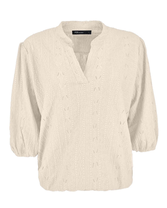Blouson Kiki off-white broderie stretch