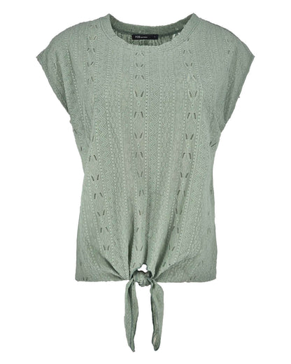 Top - Ada Track broderie stretch | Reseda
