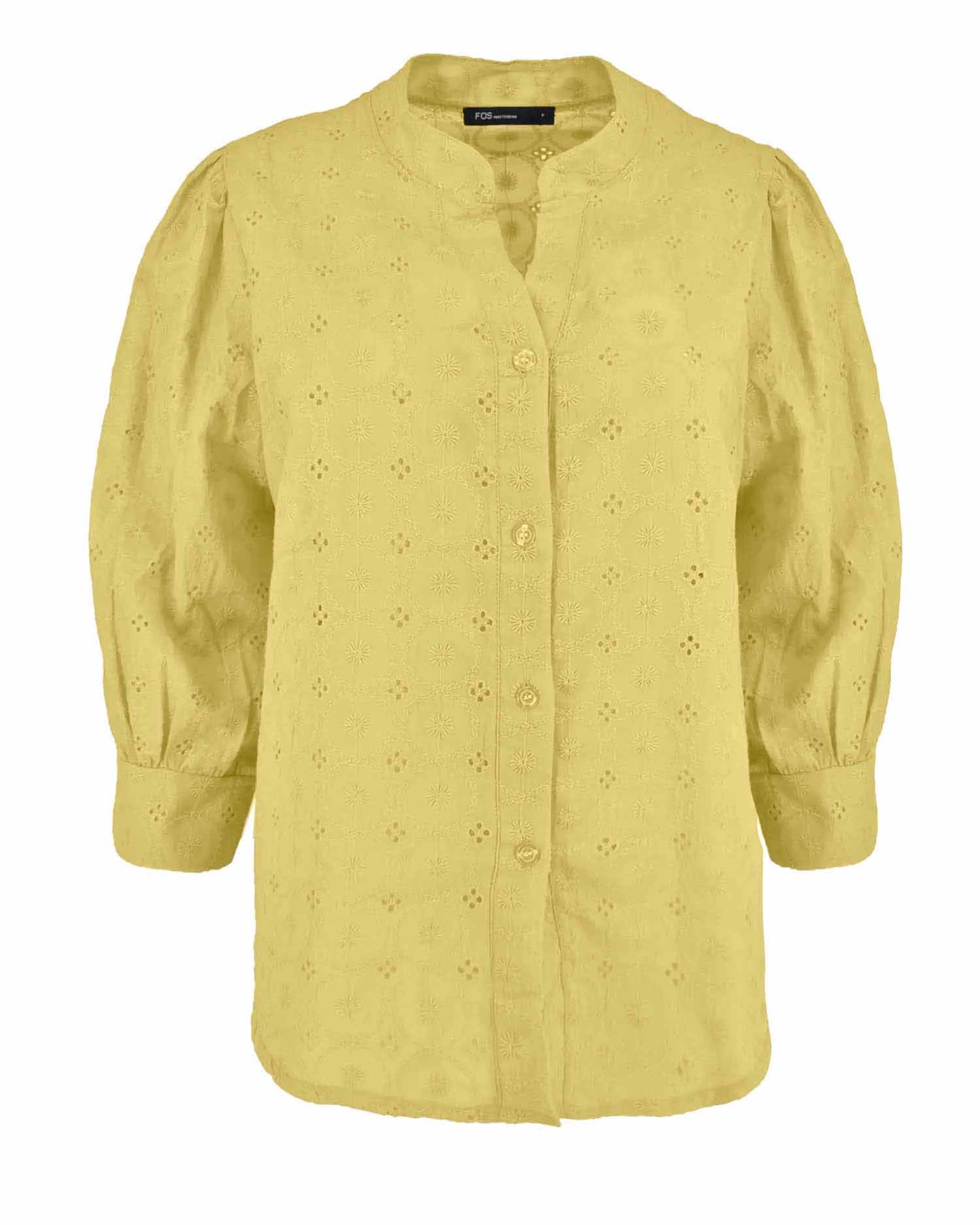 Blouse - Boho Broderie circel | Geel