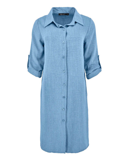Jurk - Lina Uni lyocell look | Jeans