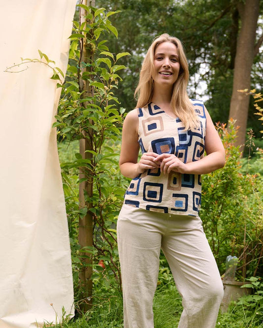 Top - Linda Square | Navy