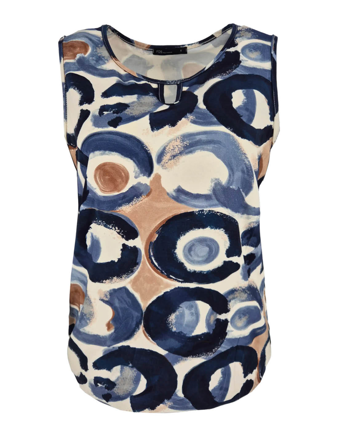 Top - Mimi-z Circle dot | Navy