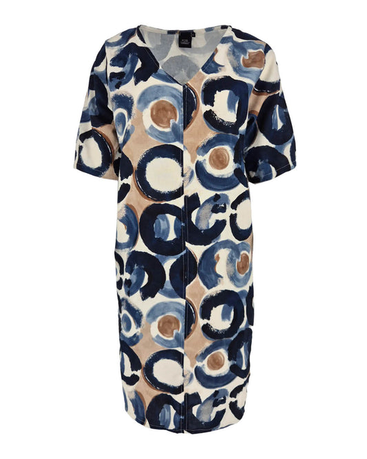 Jurk - Linde Circle dot | Navy