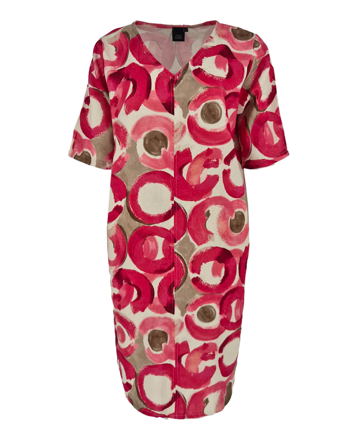 Jurk - Linde Circle dot | Fuchsia
