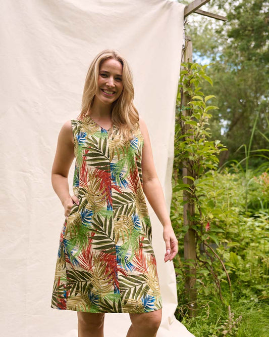 Jurk - Linde-Z Multi tropical | Beige