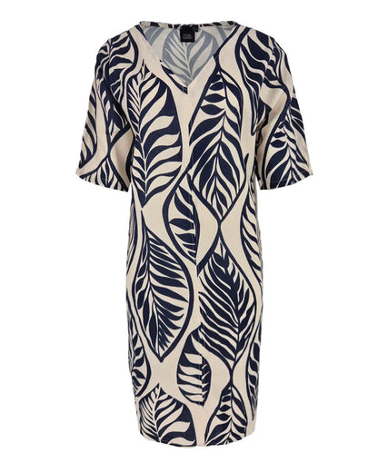 Jurk - Linde Blad stamp | Navy