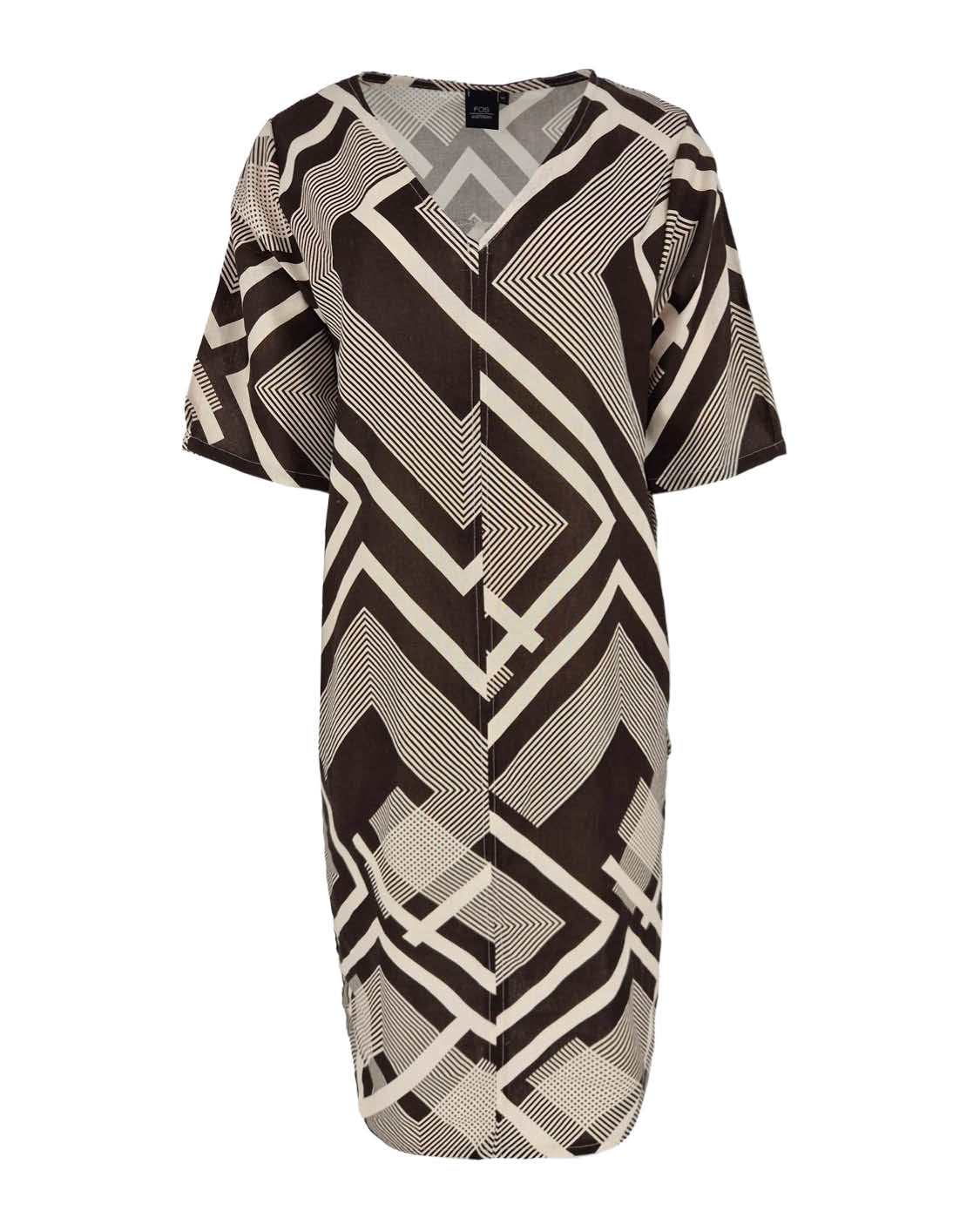 Jurk - Linde Square line | Bruin