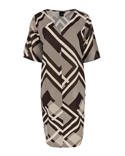 Jurk - Linde Square line | Bruin
