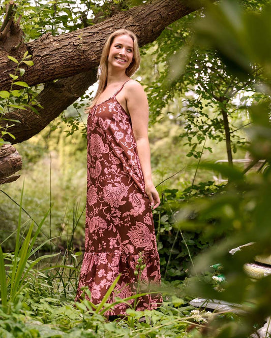 Jurk - Jolien  Jacobean | Bruin