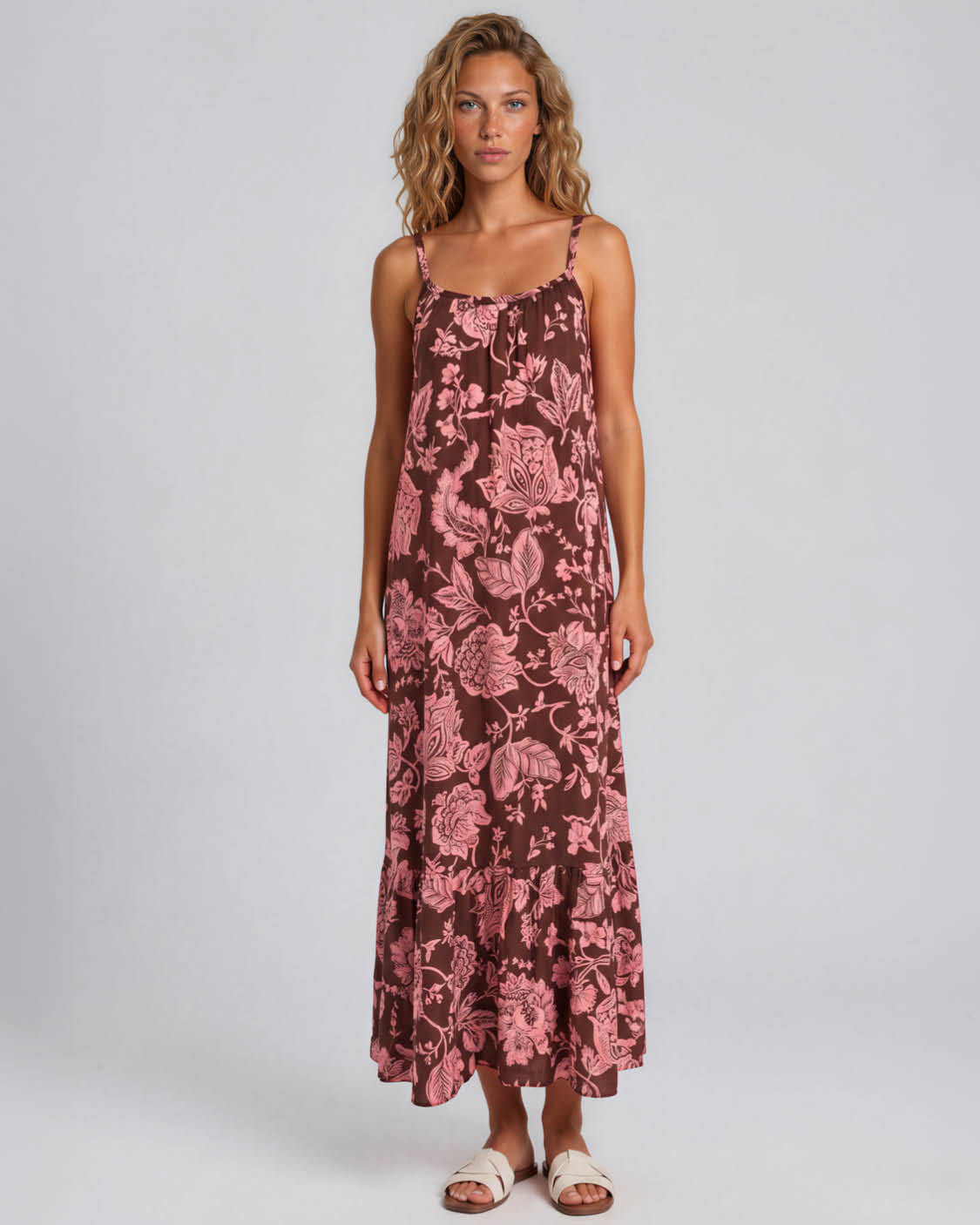 Jurk - Jolien  Jacobean | Bruin