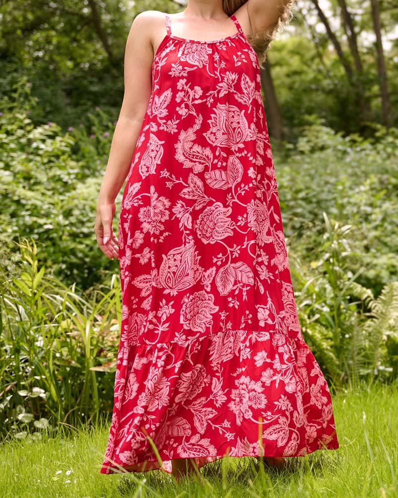 Jurk - Jolien  Jacobean | Rood