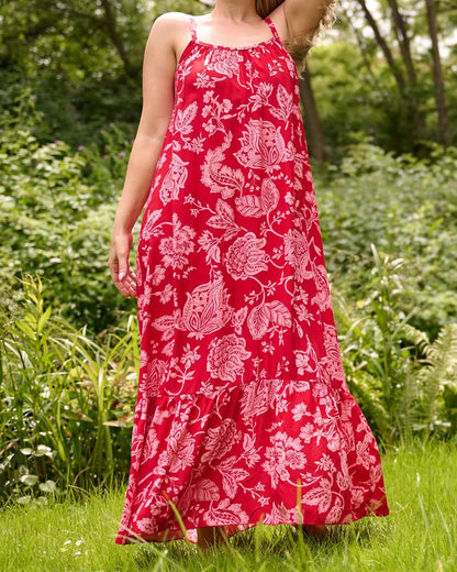 Jurk - Jolien  Jacobean | Rood