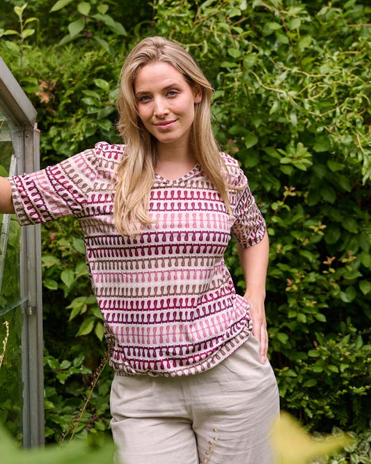 Top - Vivi Knit look | Plum