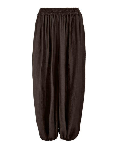 Broek - Jacey Uni | Donker-Bruin