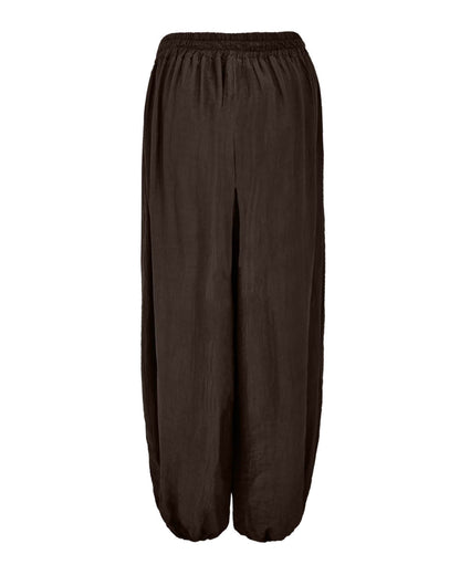 Broek - Jacey Uni | Donker-Bruin