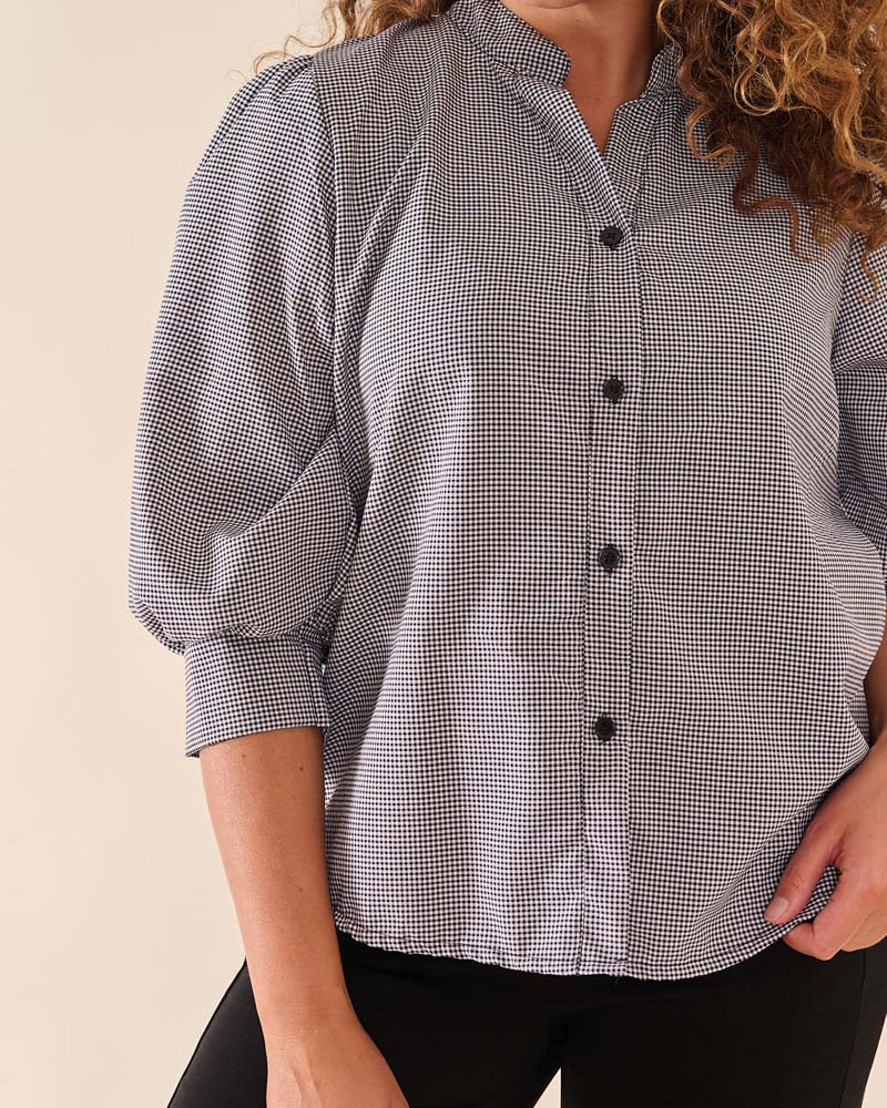 Blouse - Boho Ruit | Zwart