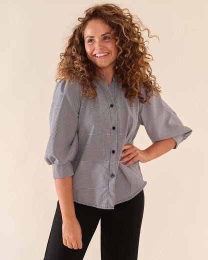 Blouse - Boho Ruit | Zwart