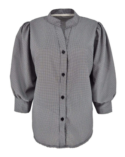 Blouse - Boho Ruit | Zwart