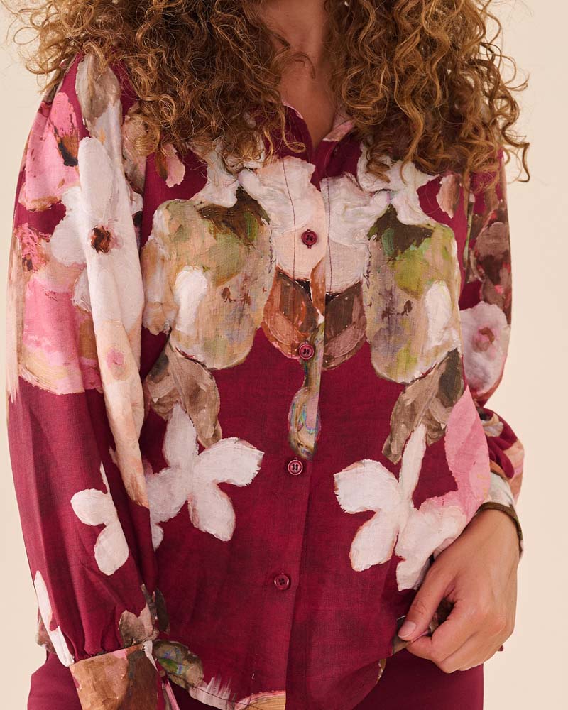 Blouse - Evita Aquarel boeket | Port