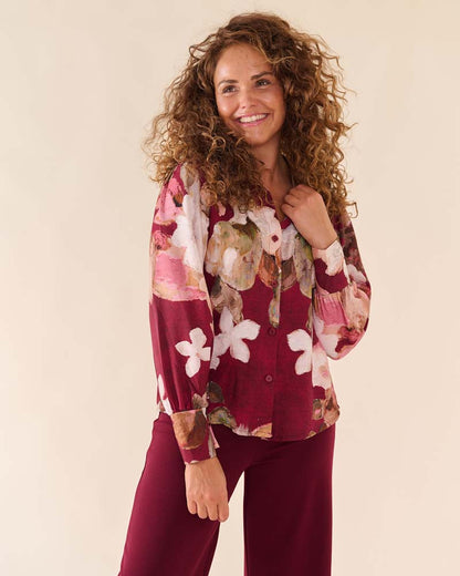 Blouse - Evita Aquarel boeket | Port