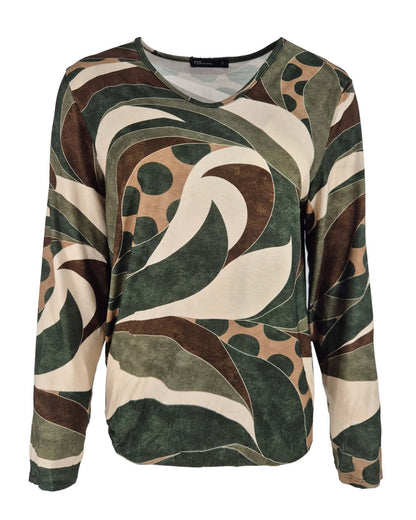 Top - Vivi Swirl nop | Army