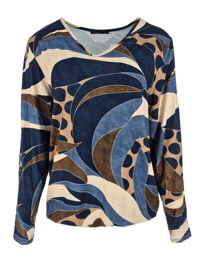 Top - Vivi Swirl nop | Navy