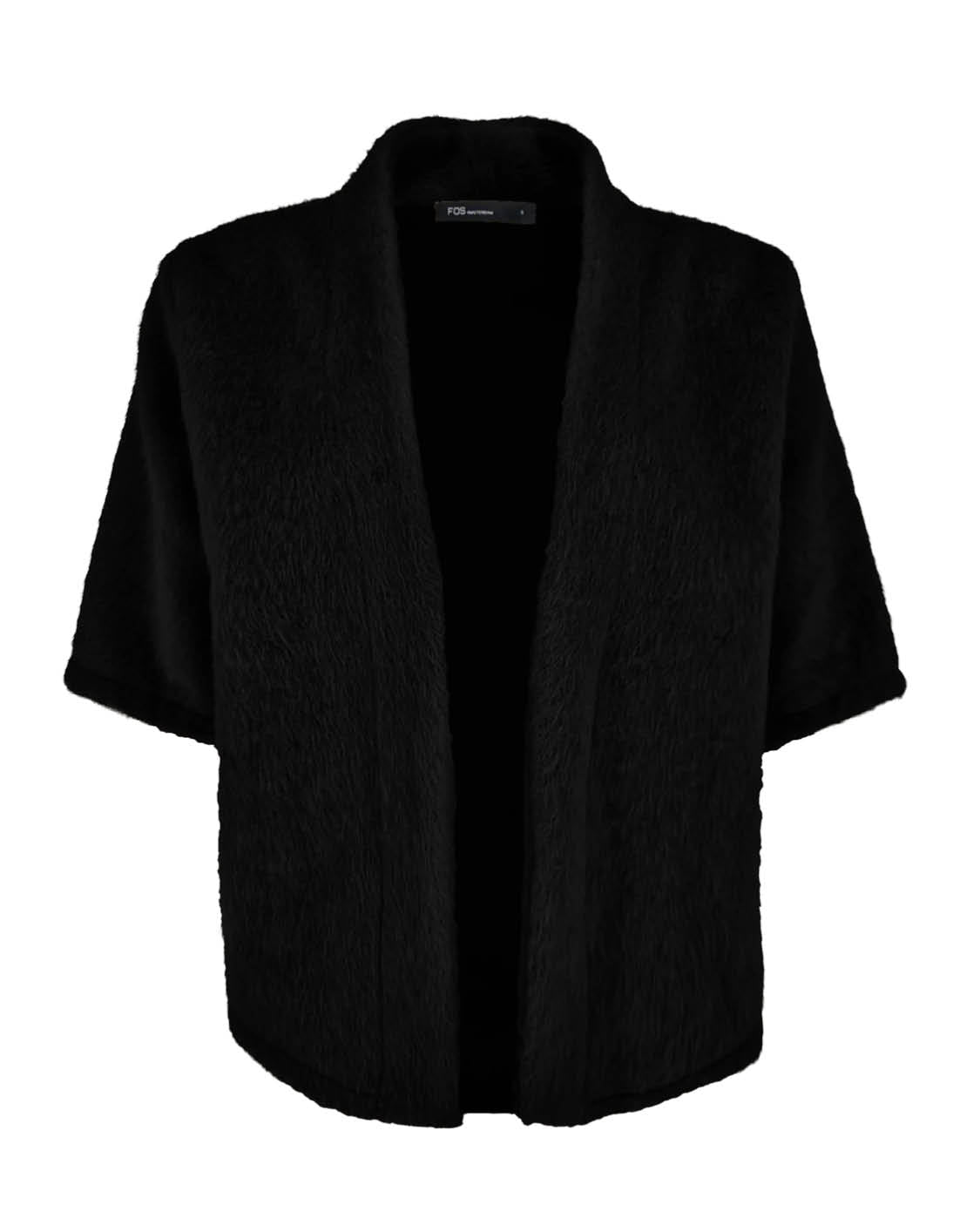 Gilet - Lia Alpaca | Zwart