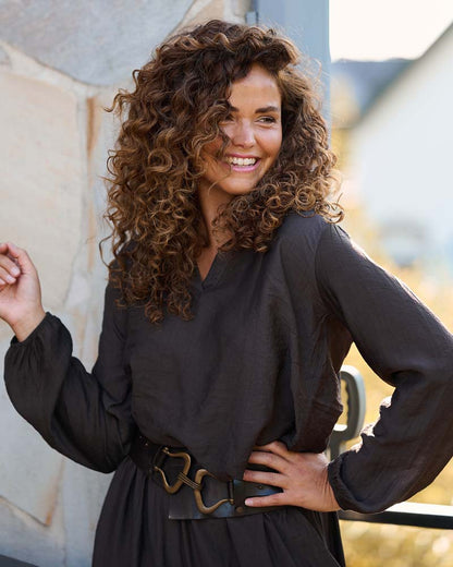 Top - Kyra Uni | Donker-Bruin
