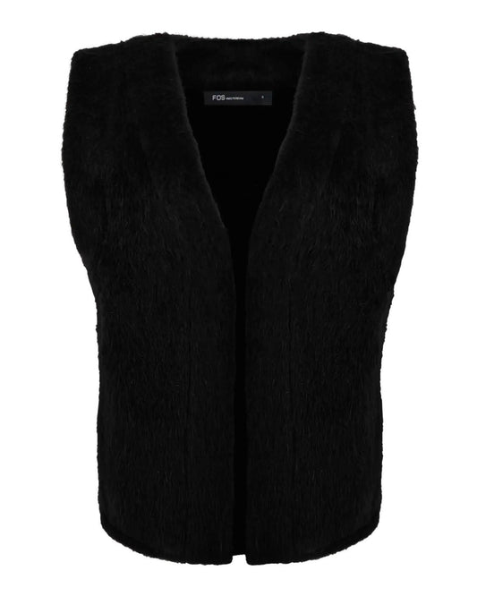 Gilet - Margriet Alpaca | Zwart